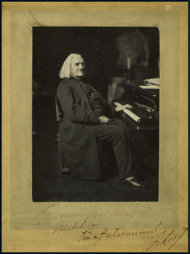 “钢琴之王”李斯特（Franz Liszt）亲笔签名照