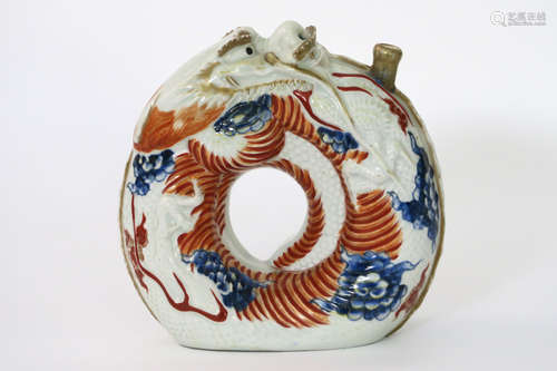 19th Cent. quite rare Japanese bottle in porcelain