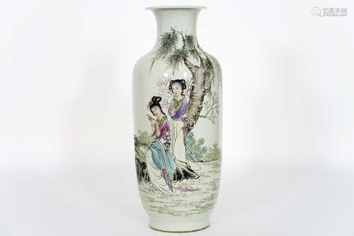 Chinese “Republic” vase in marked porcelain