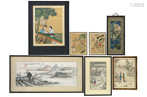 several Chinese paintings