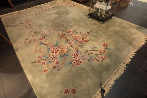 handknotted Chinese rug with a quite typical design