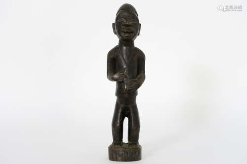 African Congolese “colonial man in costume’ sculpture in wood from the ‘Jombé’