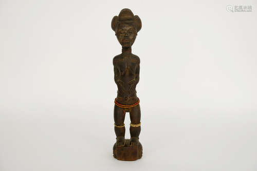 African ‘Blolo bla’ sculpture in wood from the Baulé