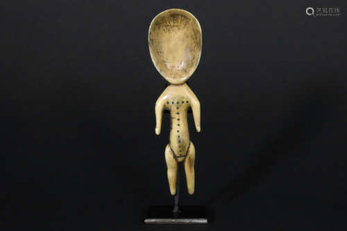 old African Congolese ‘Lega’ spoon in ivory with very nice patina