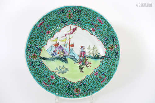 20th Cent. Chinese dish in marked porcelain