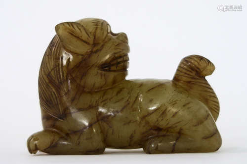 Chinese “fô dog” sculpture in jade