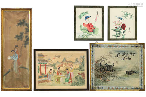 several Chinese paintings