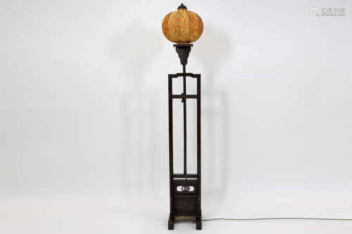 Chinese lamp in wood