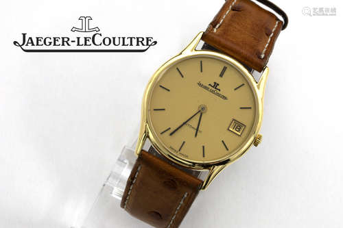 completely original vintage automatic “Jaeger-Le Coultre” wristwatch in yellow gold (18 carat) – marked