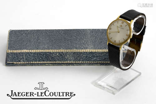 sixties’ “Jaeger-Le Coultre” vintage wristwatch (mechanic) in yellow gold (18 carat) – marked