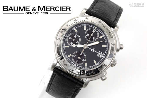 completely original automatic chrono “Baume & Mercier Formule 1” wristwatch in steel – marked