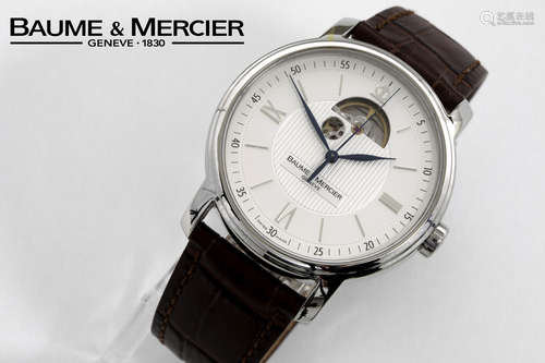 automatic “Baume & Mercier Classima (42 mm)” wristwatch in steel – marked