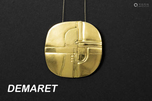 ’Demaret’ pendant in yellow gold (18 carat) – marked