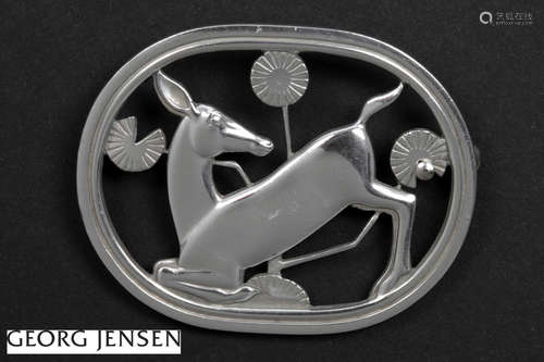 G. Jensen brooch with design number 256 in marked and signed silver