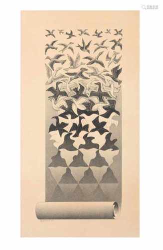 Maurits Cornelis Escher (1898-1972) 'Bevrijding', gesigneerd en '15/40' l.o., april 1955, litho.
