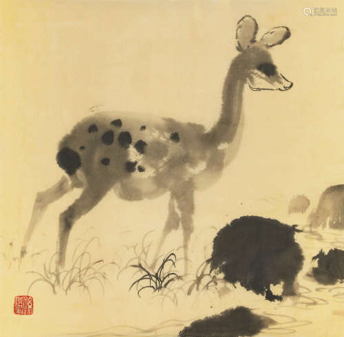 孙其峰（b.1920） 憩 纸本水墨 软片