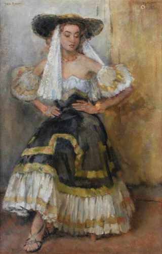 Willem Gerard Hofker (1902-1981) 'Jean Spears, dressed as an Italian dancer', signed and dated