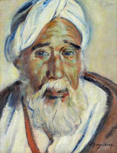 Willem Dooijewaard (1892-1980) 'North-African man', signed l.r., canvas. 30 x 24 cm.