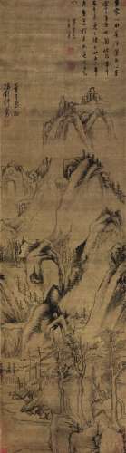 董其昌（1555～1636） 溪山隐居图 立轴 水墨绢本