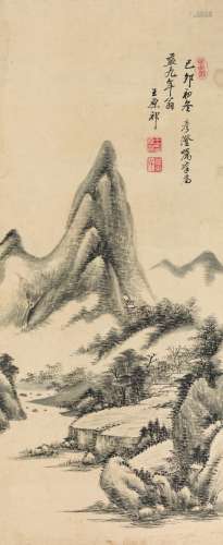 王原祁（1642～1715 ） 溪山茅屋图 立轴 水墨纸本