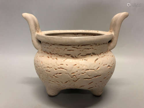 10TH-12TH CENTURY, AN IMPERIAL KILN THREE-FOOT CENSER, SONG DYNASTY