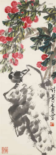 许麟庐（1916-2011） 大利图 纸本设色 立轴