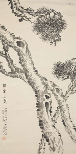 金梁(1878-1962) 松 纸本水墨 立轴