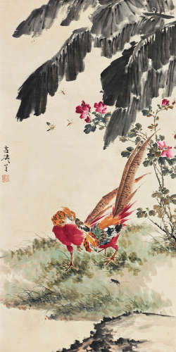 王雪涛（1903～1982） 锦绣春花 立轴 设色纸本