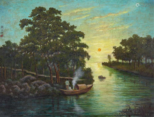 颜文樑（1893～1988） 风景油画 镜心 油画