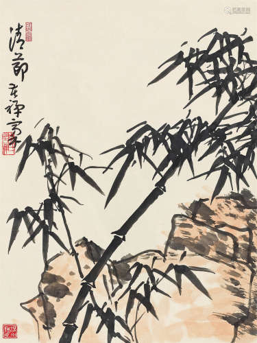 李苦禅（1899～1983） 清节图 镜心 设色纸本