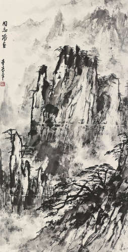 董寿平（1904～1997） 黄山雄风 镜心 水墨纸本
