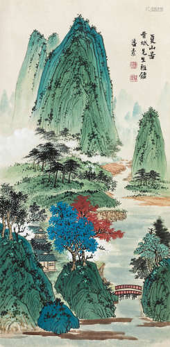 潘素（1915～1992） 夏山图 镜心 设色纸本