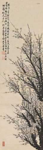 彭玉麟（1816～1890） 1885年作 罗浮傲骨 立轴 水墨纸本
