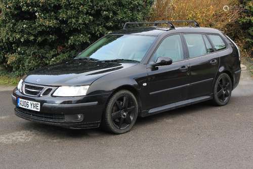 A 2006 Black Saab Diesel Model 9-3 Vector-Sport Automatic Estate