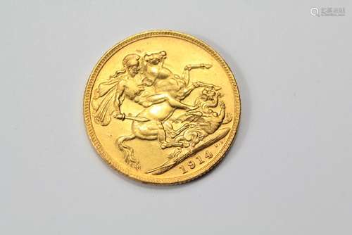 A George V 1914 Full Gold Sovereign