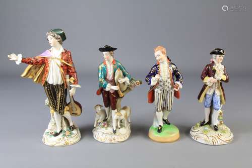 A Quantity of Continental Porcelain Figures