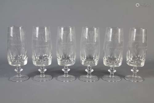 Six Commemorative Glasses