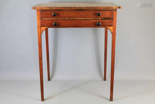 A Mahogany Sheraton-Style Occasional Table