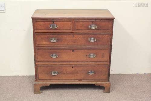 An Antique Oak Chest of Drawers