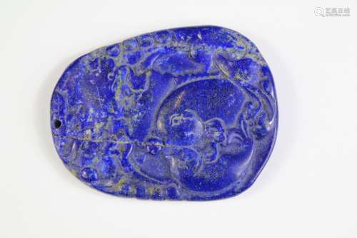 A Chinese Lapis Lazuli Pendant