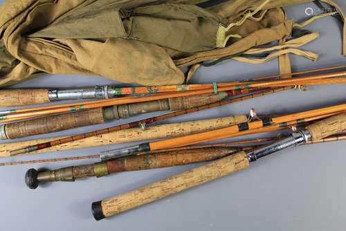 A Collection of Vintage Split Cane Fly Rods