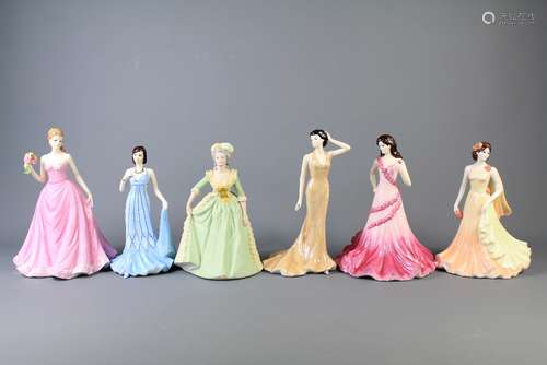 A Collection of Coalport Porcelain Lady Figurines