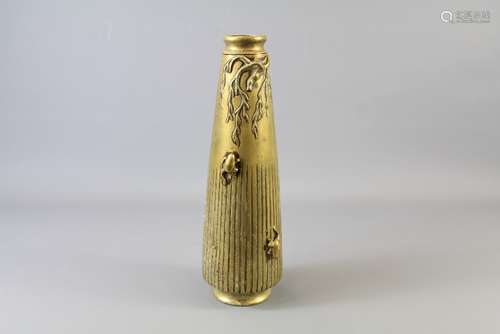 A 20th Century Japanese Brass Vase