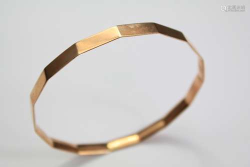 A 9ct Rose Gold Bangle