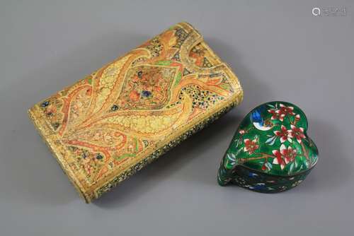 An Antique Persian Papier Mache Case