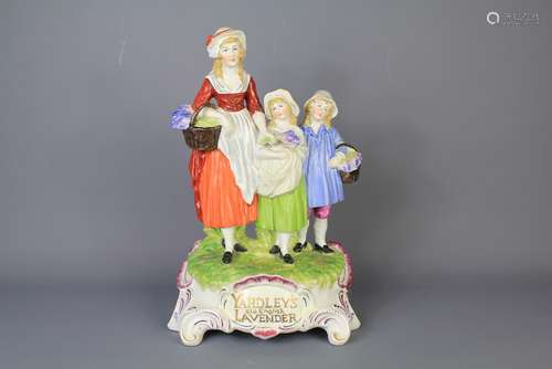 A 'Yardley' Porcelain Advertising Figural Group