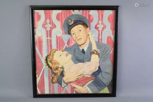 Terry Devereux (1934-2018), Original water-colour of Danny Kaye