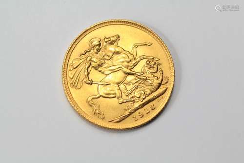 A George V 1913 Full Gold Sovereign