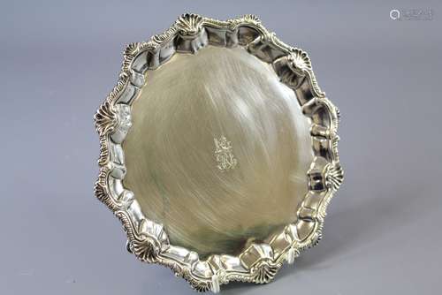 A Silver Card Tray