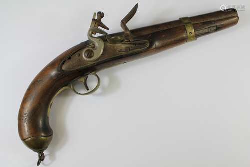 An Antique French (Napoleonic Era) Flintlock Pistol